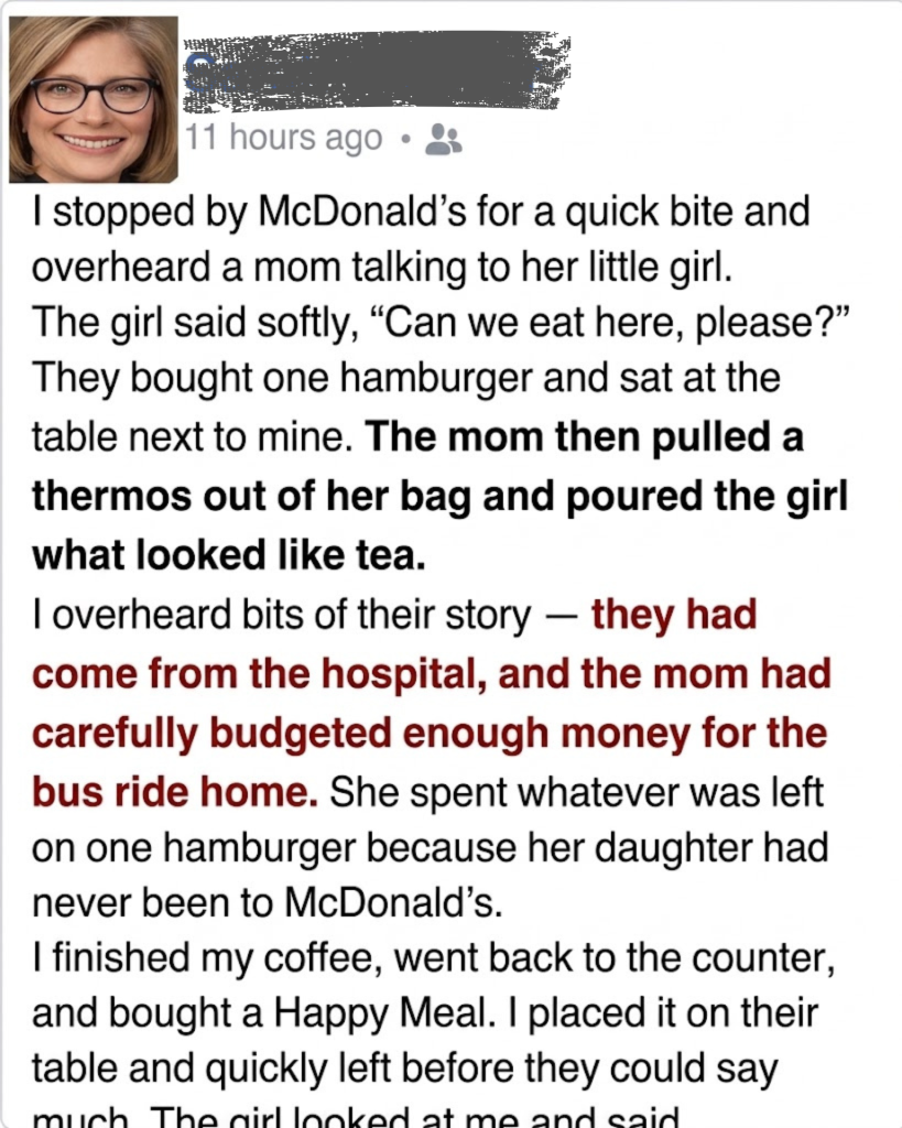 A Quiet Kindness at McDonald’s
