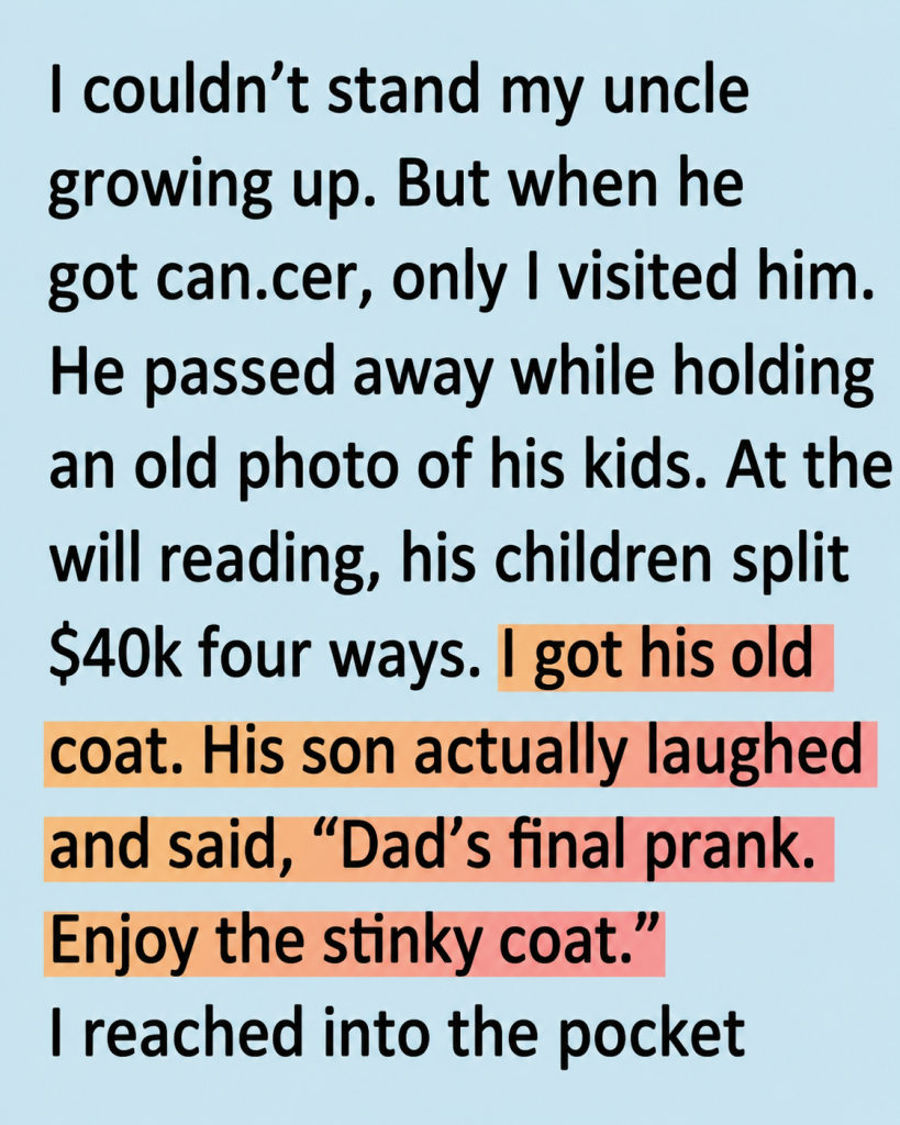 The $600,000 Prank, Why This Nephew is Having the Last Laugh Over a Stinky Inherited Coat